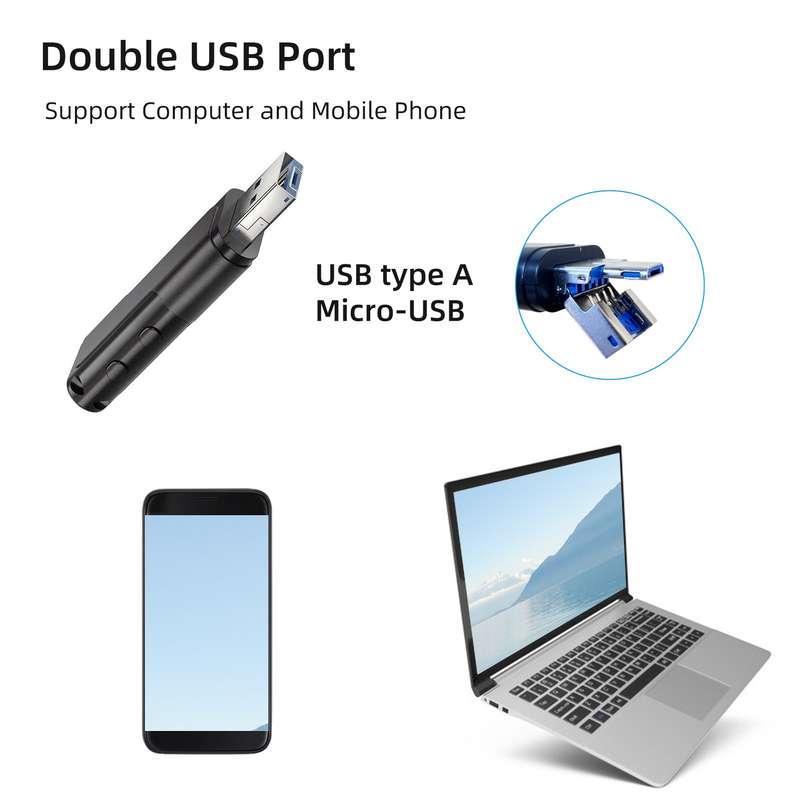 Digital Voice Recorder U-disk Flash Driver Sound Audio Activated Dictaphone Recording Device