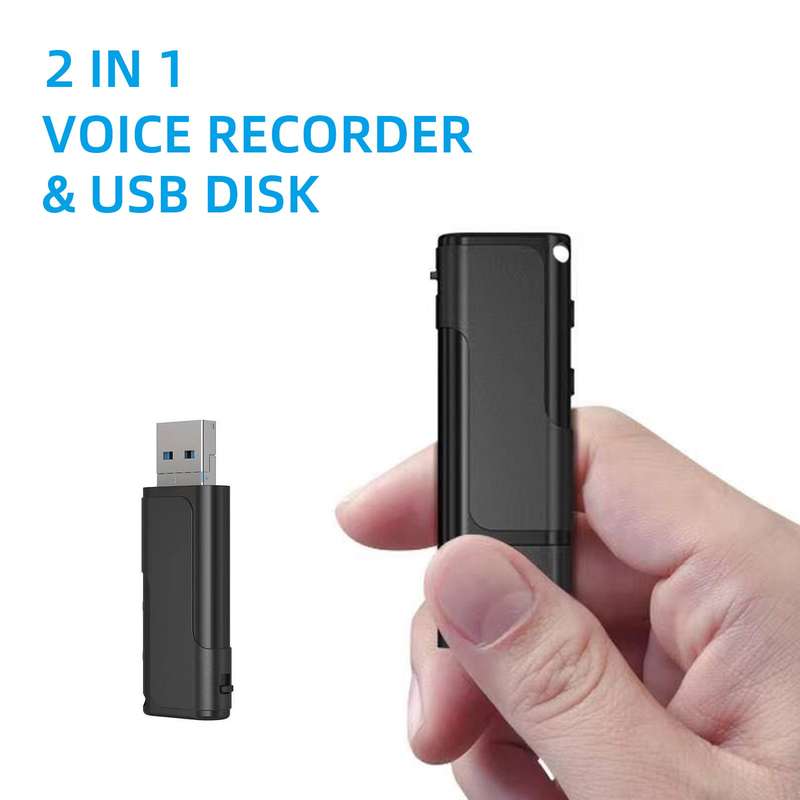 Digital Voice Recorder U-disk Flash Driver Sound Audio Activated Dictaphone Recording Device