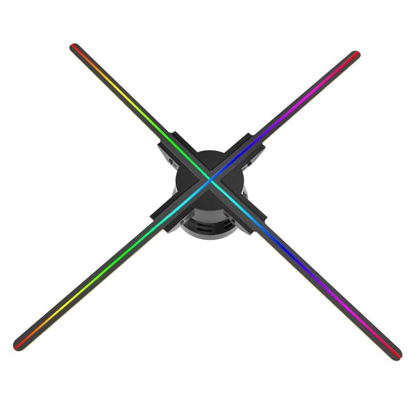 F60 3D Hologram Projector Advertising Display Fan Wall-mounted Player 3D Naked Eye 2K HD LED
