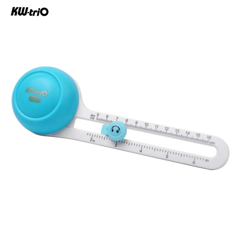 KW-triO Circular Paper Cutter Rotary Circle Cutter Manual Round Cutting Tool Paper Trimmer Sc