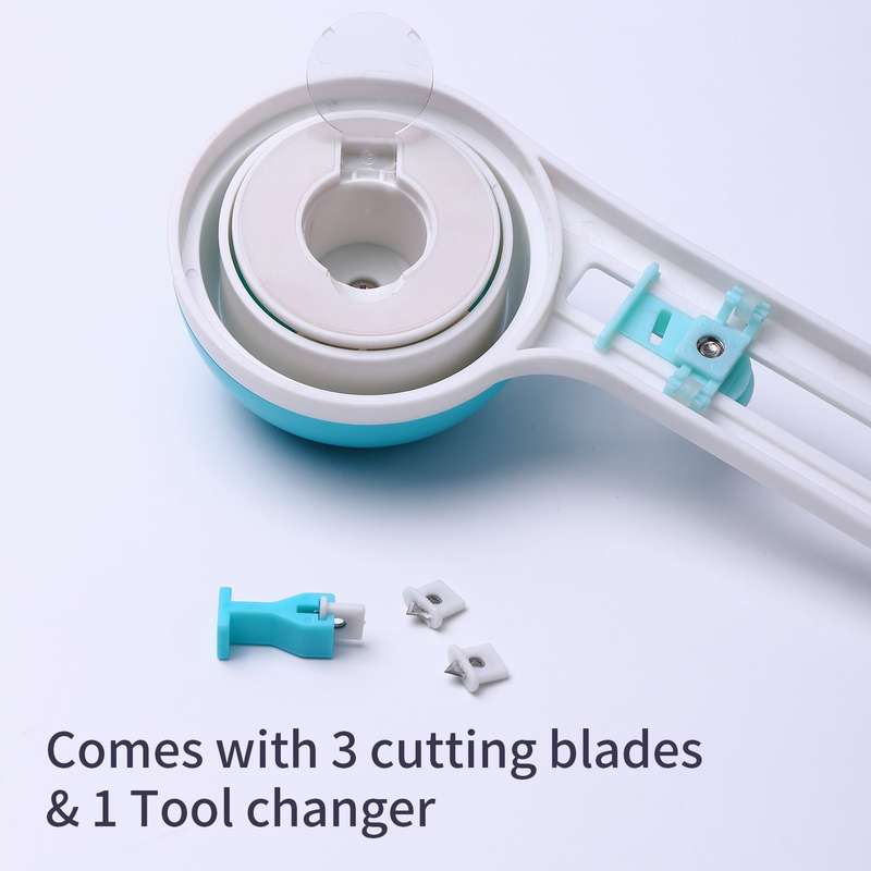 KW-triO Circular Paper Cutter Rotary Circle Cutter Manual Round Cutting Tool Paper Trimmer Sc