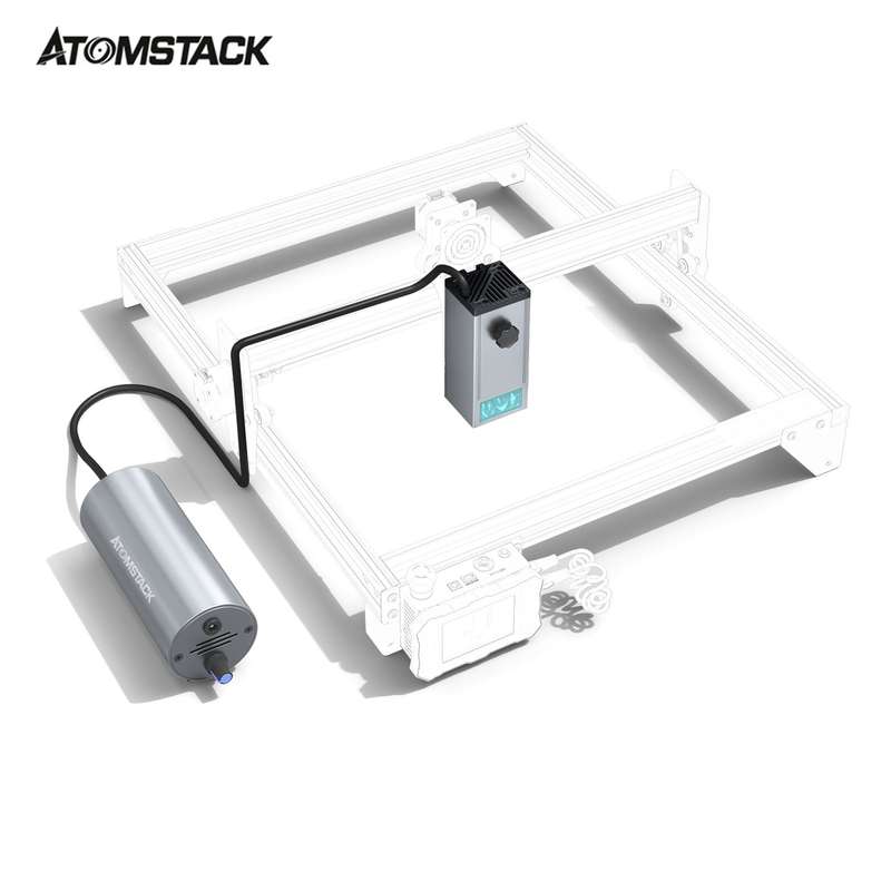 ATOMSTACK M100 20W Laser Module Eye-protection & Air-Assisted Accessories HIgh Airflow 10-30L