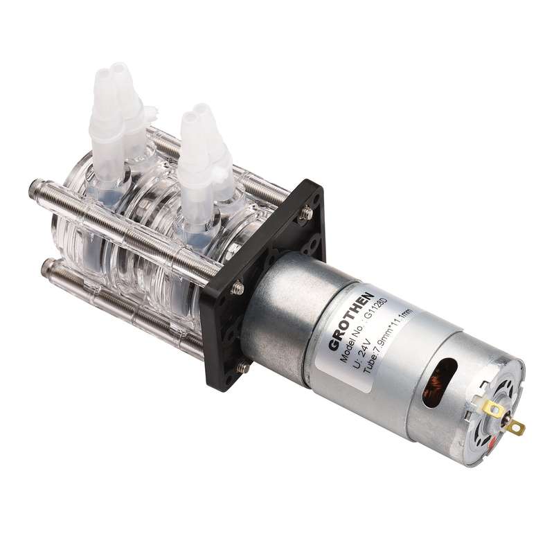 GROTHEN Dosing Pump Dual Head Peristaltic Pump Water Liquid Pump Large Flow Rate Peristaltic