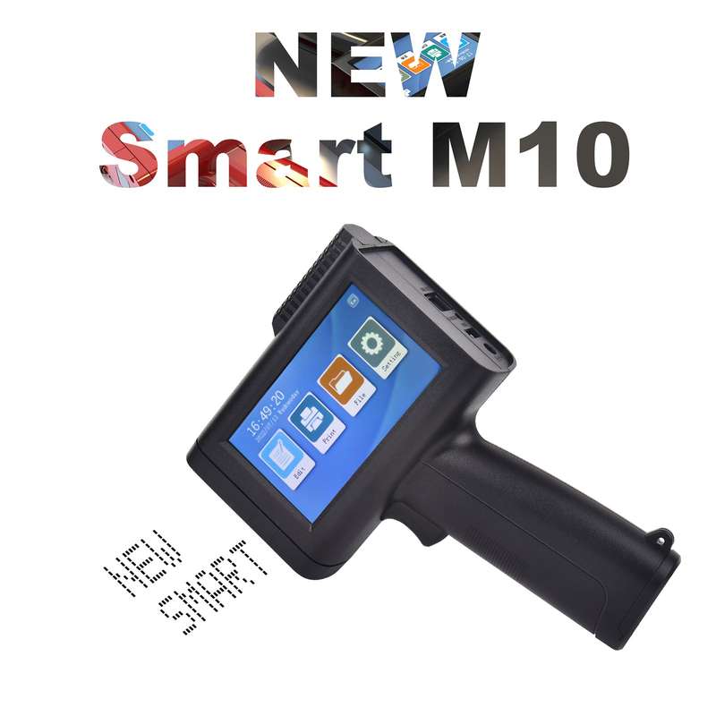 Portable HD Handheld Inkjet Printer with 4.3 Inch Touchscreen Intelligent Barcode Printer Sup