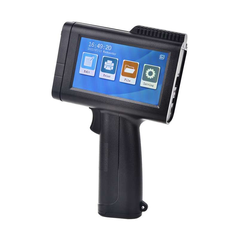 Portable HD Handheld Inkjet Printer with 4.3 Inch Touchscreen Intelligent Barcode Printer Sup
