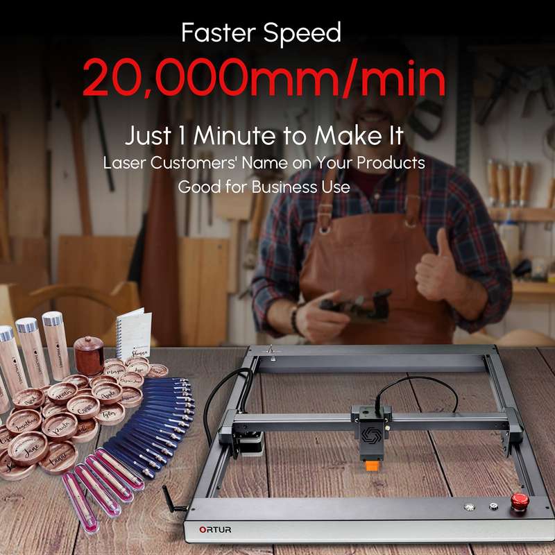 Ortur Laser Master 3 Laser Engraver 10W Engraving Laser Module Fast Speed 400x400mm Engraving