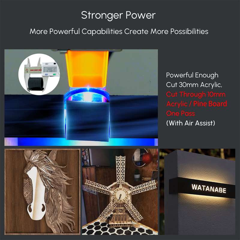 Ortur Laser Master 3 Laser Engraver 10W Engraving Laser Module Fast Speed 400x400mm Engraving