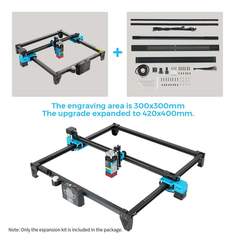Two Trees Laser Engraving Machine Upgrade Expansion Kit for TTS and TOTEM S Engraver Expand t