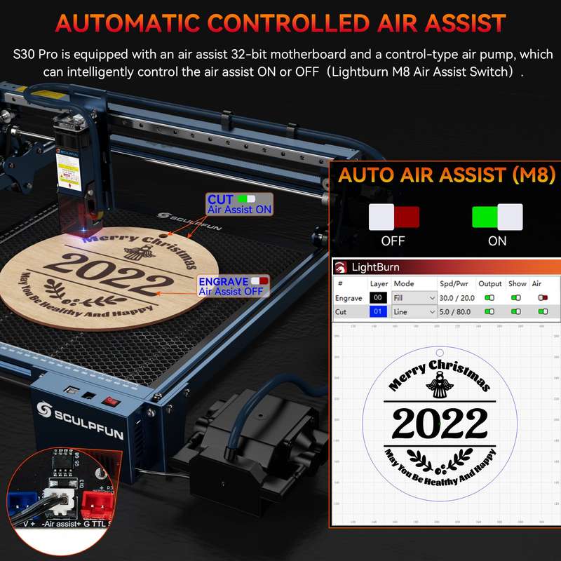Commarker B3 30w Fiber Laser Engraver Marking Machine 110x110mm Work Area Compatible with Win