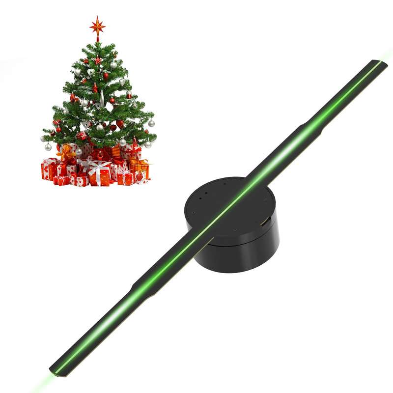 3D Hologram Projector Advertising Display Fan Wall-mounted Player 3D Naked Eye HD LED Photo V