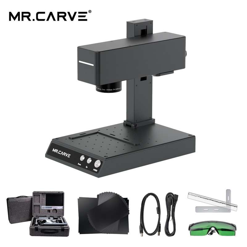 MR.CARVE M4 Marking Machine Laser Engraver Infrared Laser Module and 5W Blue Light Laser Modu