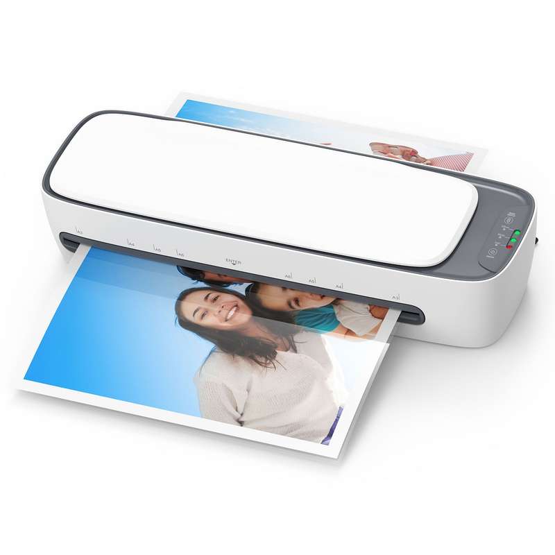 Desktop Laminator Machine Set A3 Size Multifunctional Hot and Cold Lamination 2 Roller System