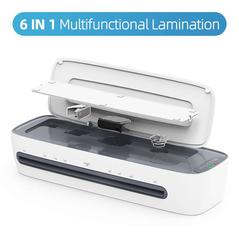 Desktop Laminator Machine Set A3 Size Multifunctional Hot and Cold Lamination 2 Roller System
