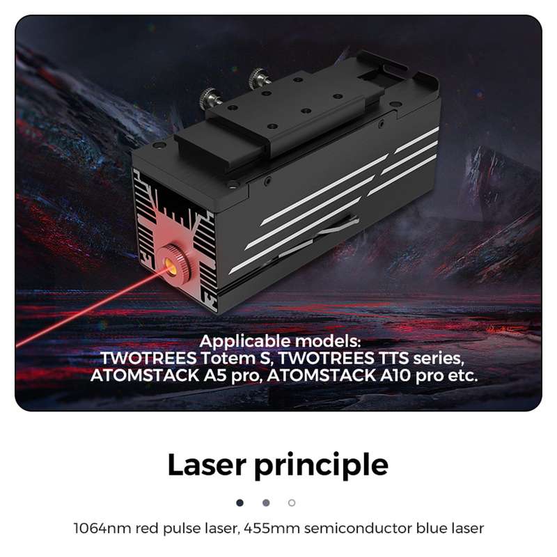 TWO TREES 1064nm Infrared Laser Module for TOTEM S /TTS Laser Engraver Compatible wtih Atomst