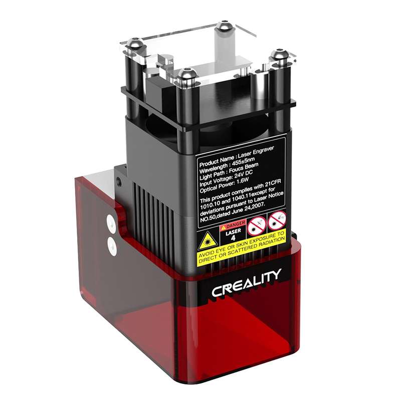 Creality 1.6W Laser Module 0.06x0.06mm Laser Spot Compatible with CR-10 Mini/Ender-2 Pro/Ende