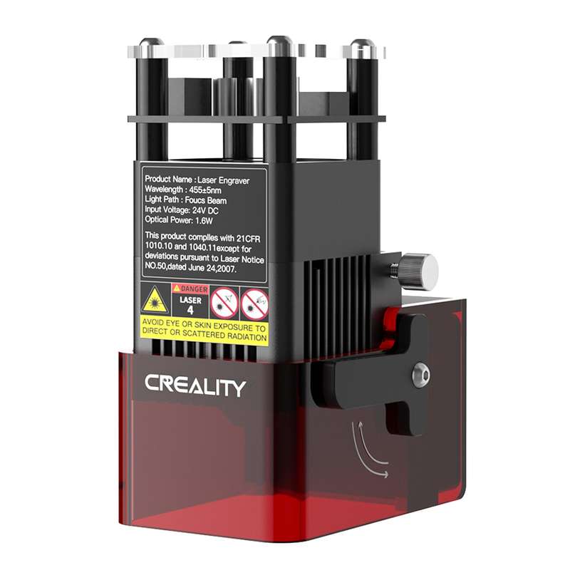 Creality 1.6W Laser Module 0.06x0.06mm Laser Spot Compatible with CR-10 Mini/Ender-2 Pro/Ende