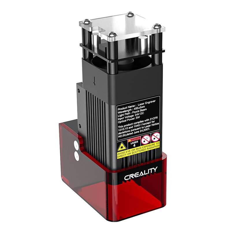 Creality 5W Lase Module 0.06x0.06mm Laser Spot Compatible with CR-10 Mini/Ender-2 Pro/Ender-3