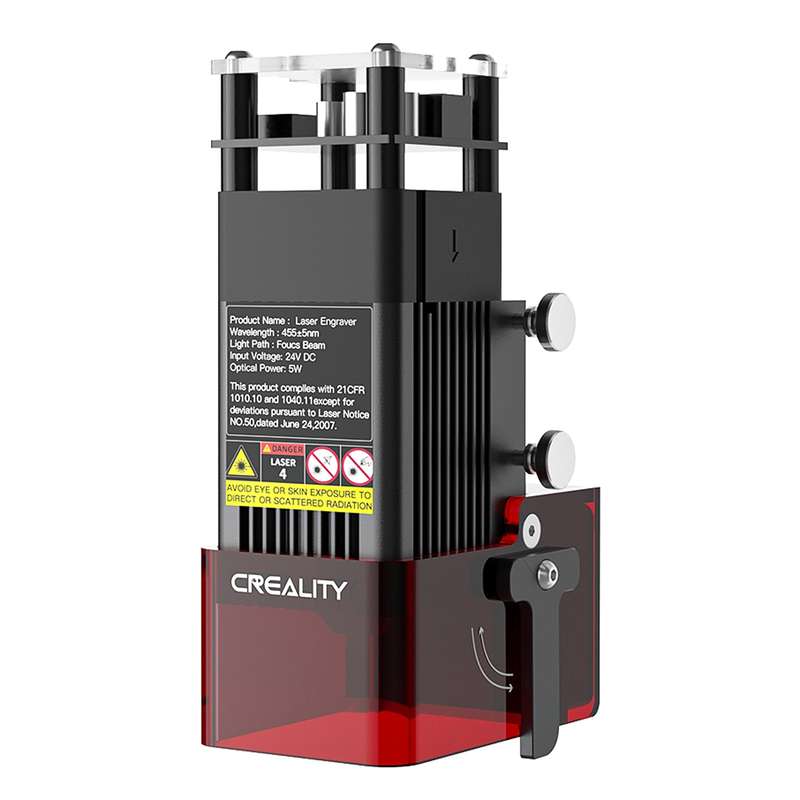 Creality 5W Lase Module 0.06x0.06mm Laser Spot Compatible with CR-10 Mini/Ender-2 Pro/Ender-3