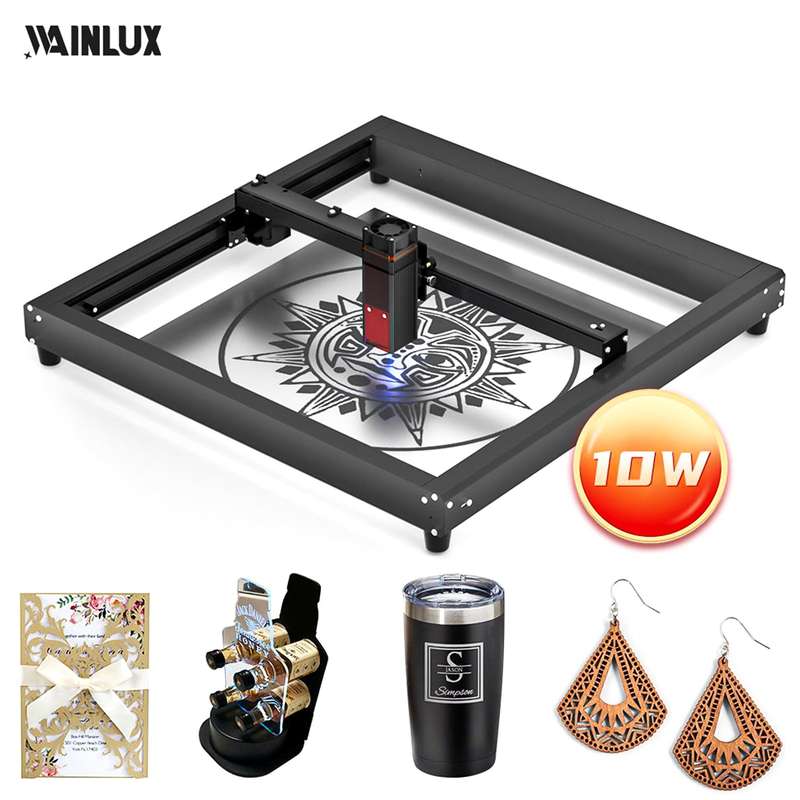 WAINLUX JL7 Laser Engraver 10W Laser Power 400x400mm Engraving Area 10000mm/min Engrave Speed