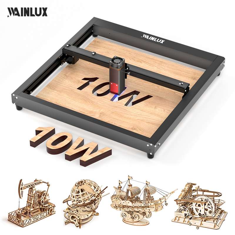 WAINLUX JL7 Laser Engraver 10W Laser Power 400x400mm Engraving Area 10000mm/min Engrave Speed
