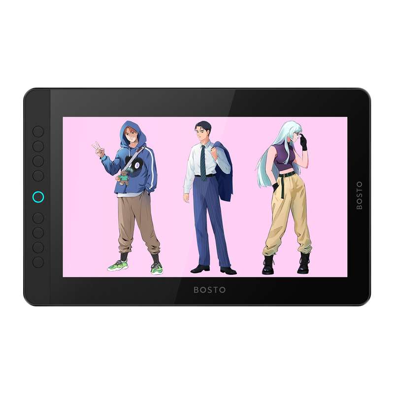 BOSTO BT-13HDK Portable Graphics Drawing Tablet 13.3 Inch H-IPS LED Screen Display Digital Ar