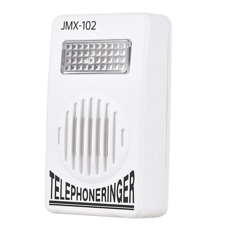 Loud Telephone Ringer 70db Amplifier Ringing Help Strobe Light Bell with Flash Light Suitable