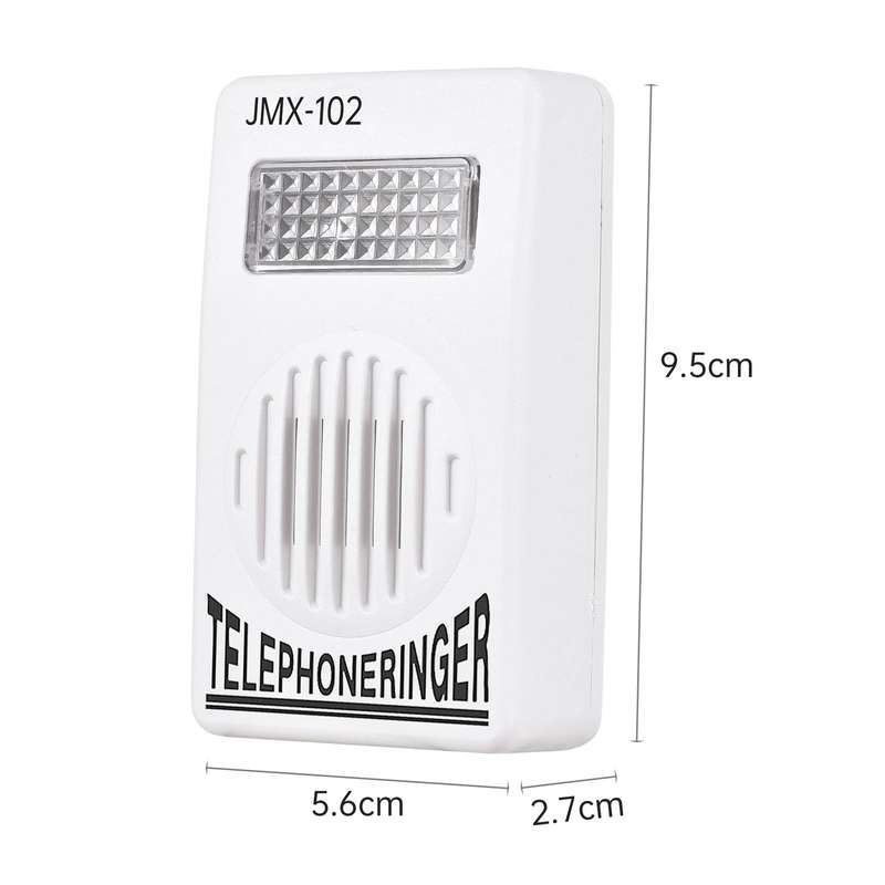 Loud Telephone Ringer 70db Amplifier Ringing Help Strobe Light Bell with Flash Light Suitable