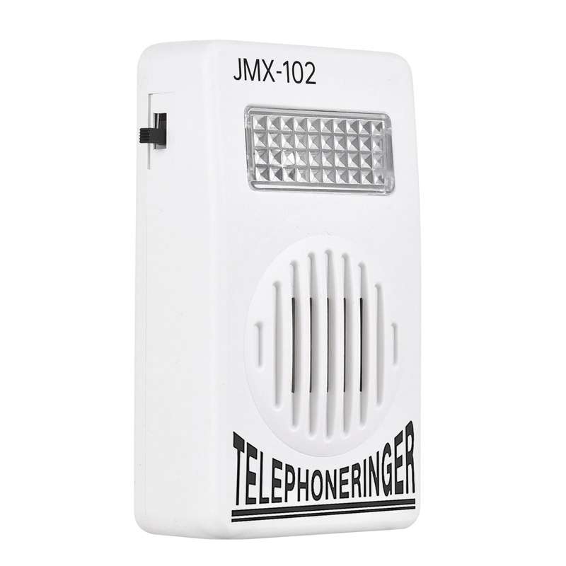 Loud Telephone Ringer 70db Amplifier Ringing Help Strobe Light Bell with Flash Light Suitable