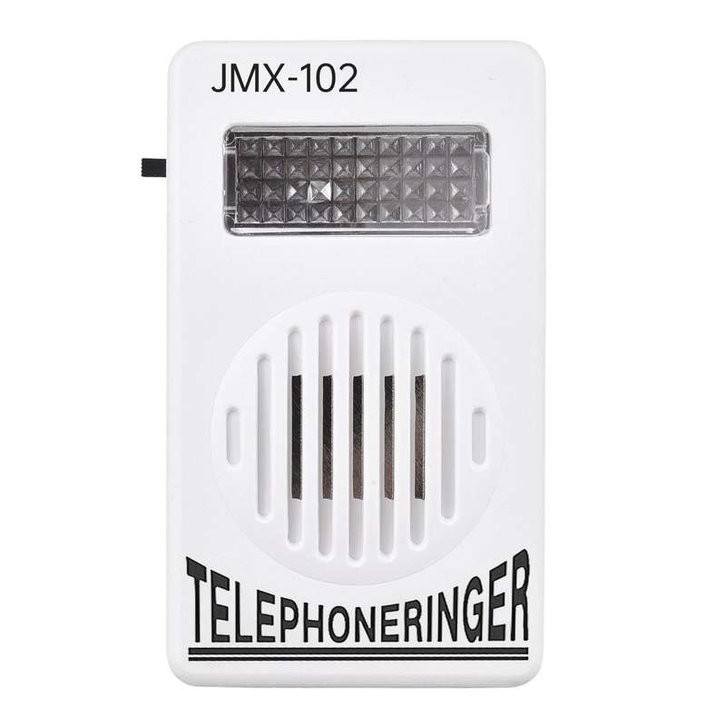 Loud Telephone Ringer 70db Amplifier Ringing Help Strobe Light Bell with Flash Light Suitable