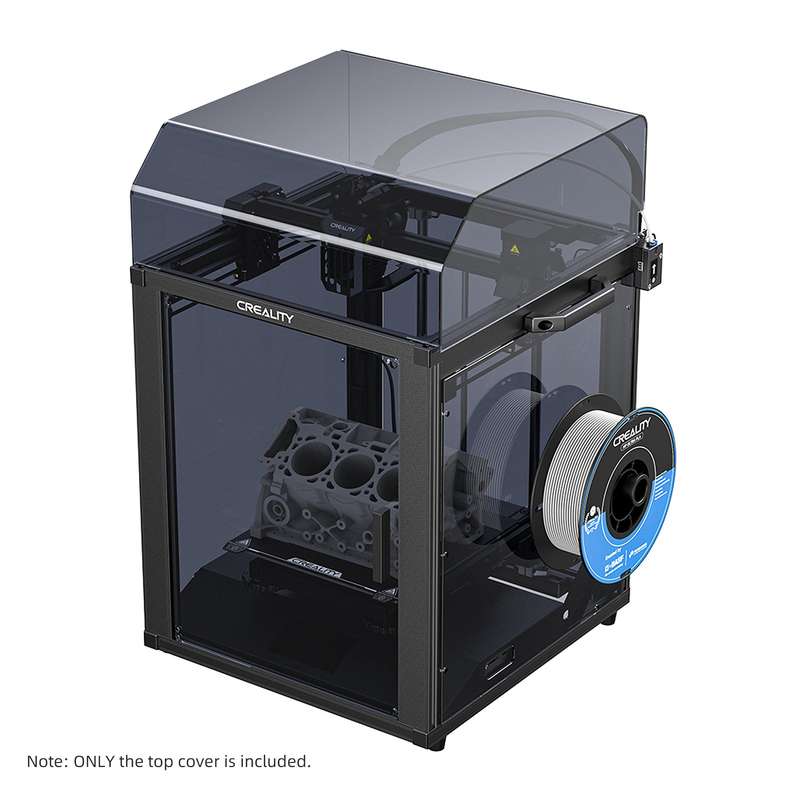 Creality Top Cover for Ender-5 S1 3D Printer for Less Noise Dustproof Hassle-free Translucent