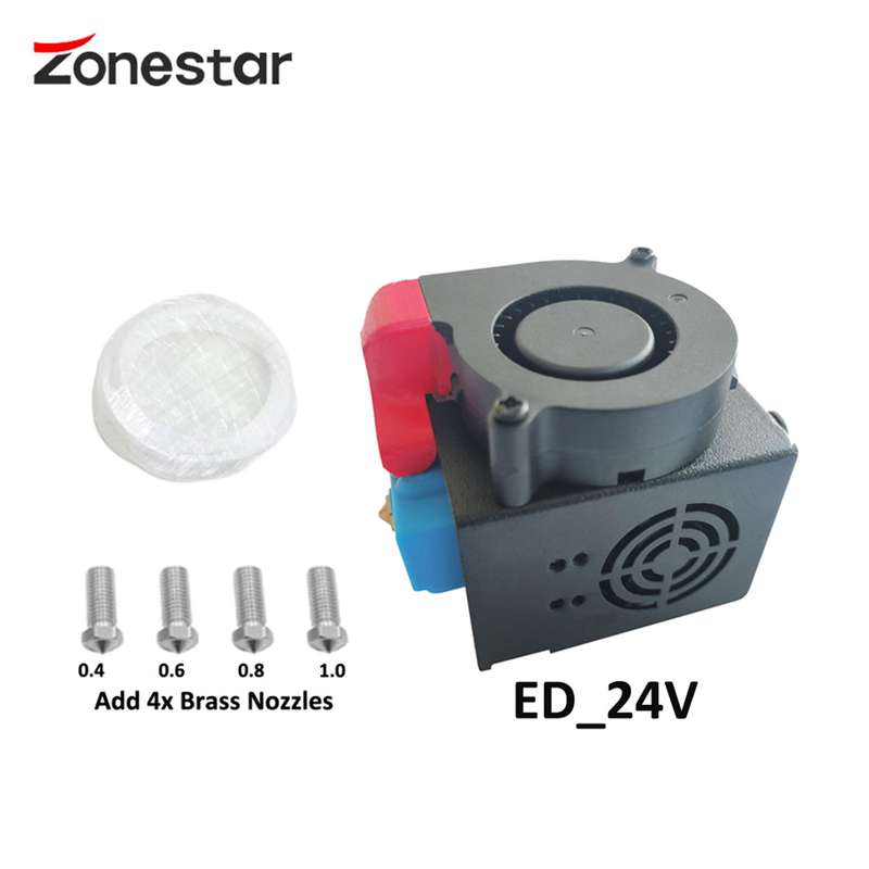ZONESTAR 3D Printer Direct Drive Extruder Upgrade Kit 24V for Z8\Z9\Z10 3D Printer with 4PCS