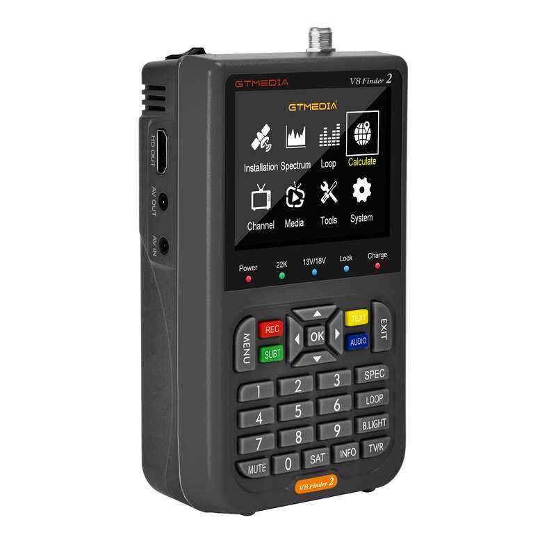 GTMEDIA V8 Finder 2 TV Signal Finder Meter DVB-S/S2/S2X Signal Receiver 3.5-inch LCD Dispaly H.264 A