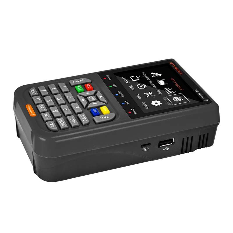 GTMEDIA V8 Finder 2 TV Signal Finder Meter DVB-S/S2/S2X Signal Receiver 3.5-inch LCD Dispaly H.264 A