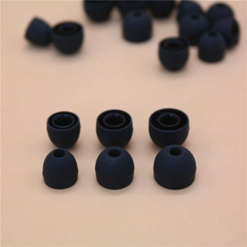 12PCS / 6 Pairs Replacement Earbuds Ear Tips Ear Buds Silicone Tips for In-Ear Headphones 3 Sizes Sm
