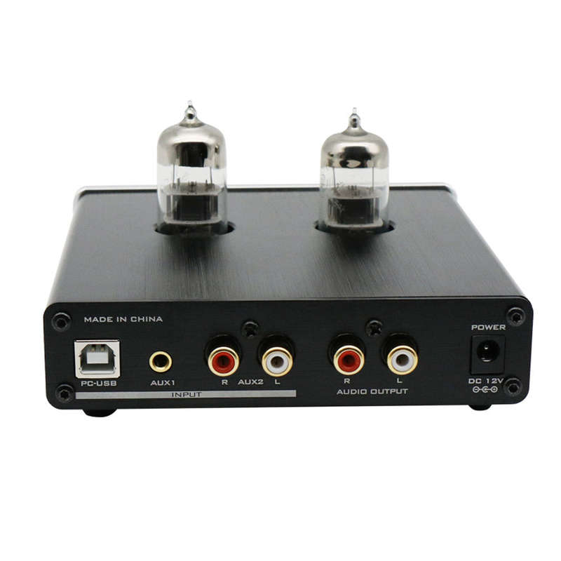 FX-AUDIO TUBE-06 Tube Preamplifier Home Audio Tube 6N3 Pre Amplifier Input PC-USB AUX Bass&Treble Ad