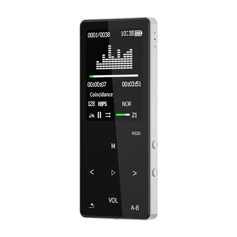 mahdi/M320 BT MP3 Portable Music Video Player Mini Music Player 1.8-inch Screen with Speaker FM Radi