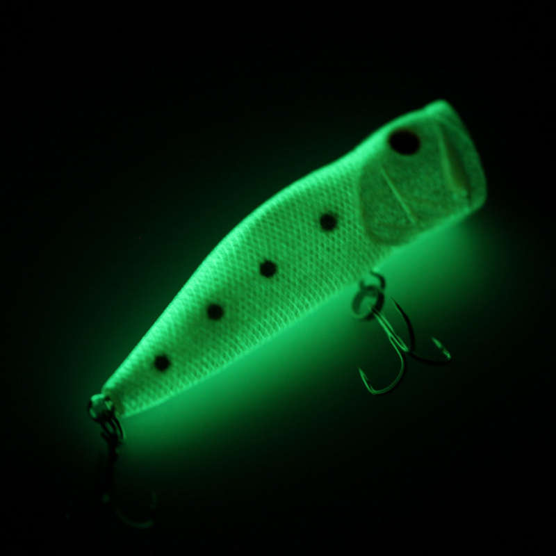 Night Fishing Luminous Popper Floating Lure Catfish Snakehead Bass Bait Hard Artificial Bait