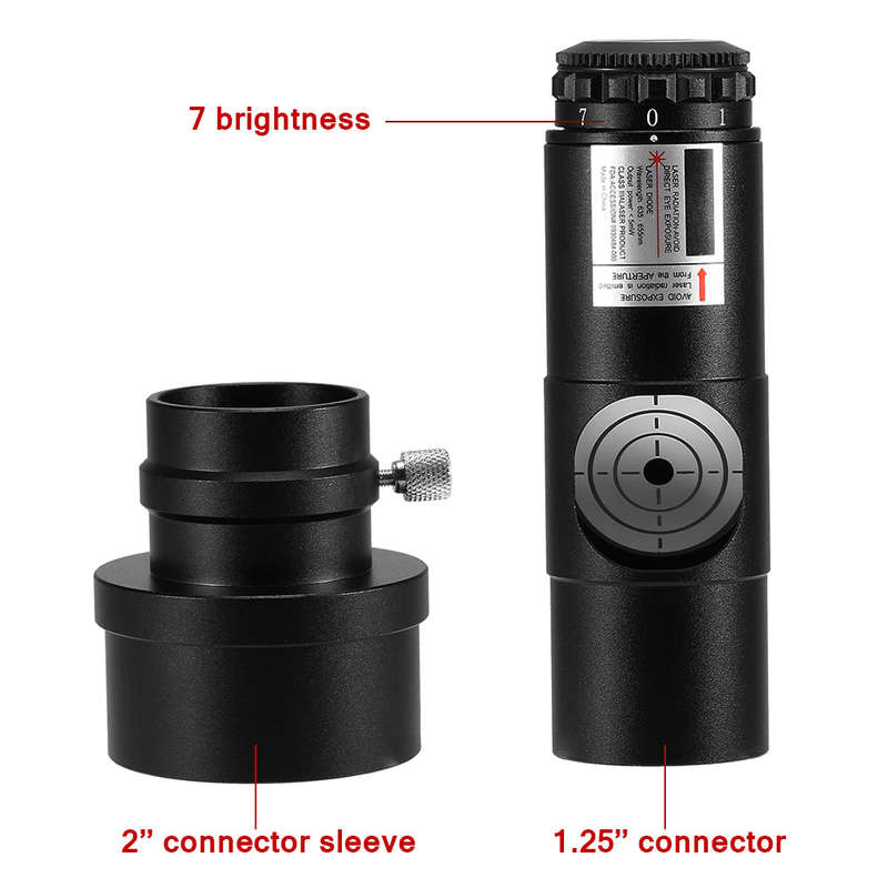 1.25IN Telescope Collimator 2INCH Adapter Reflector Telescope Newtonian SCA Laser Collimation