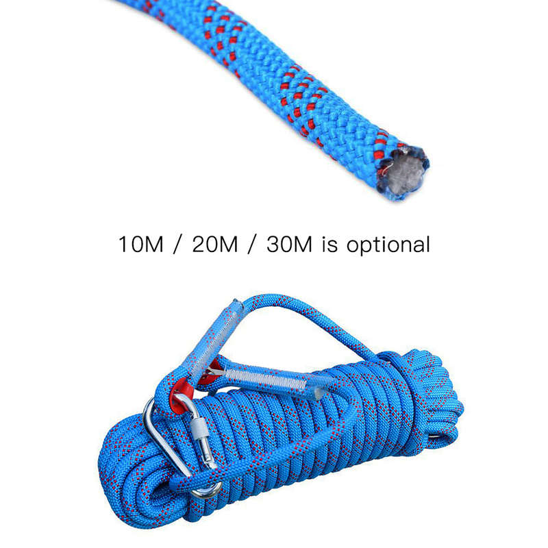50 Strands Climbing Rope Safety Fire Escape Rope Rescue Survival Caving Ice Climbing Equipmen