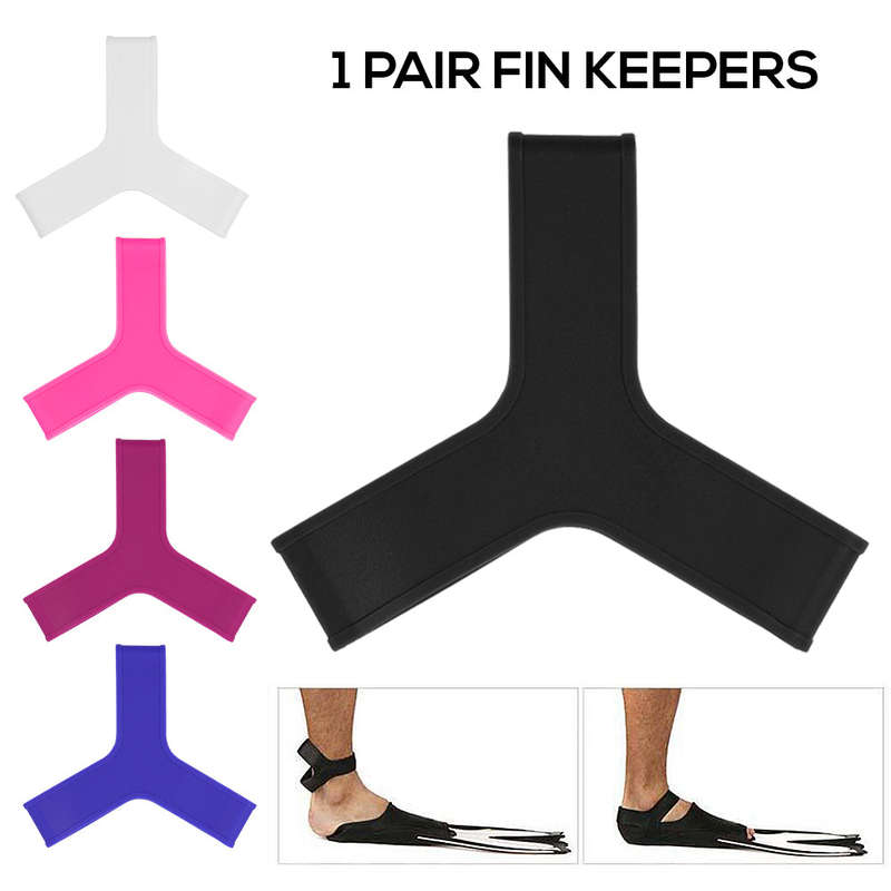 1 Pair Foot Flippers Fin Keepers Grippers Straps Swimming Snorkeling Scuba Diving