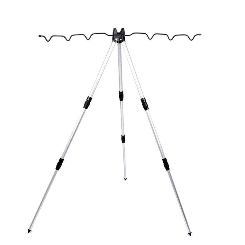 Aluminum Alloy Telescopic Fishing Rod Stand Rest Sea Fishing Rods Tripod Holder Fishing Pole