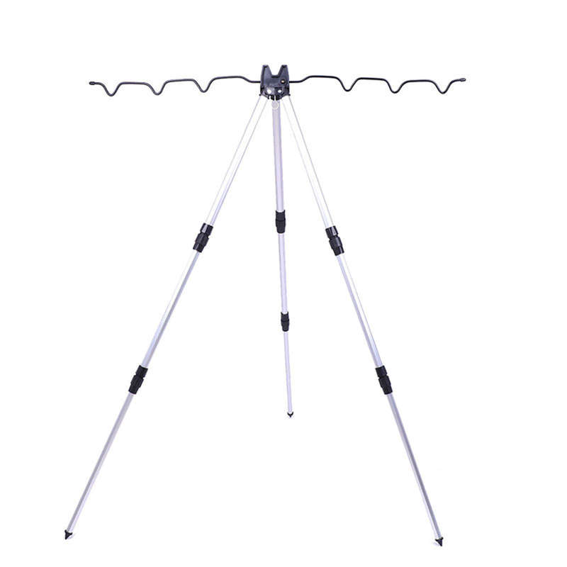 Aluminum Alloy Telescopic Fishing Rod Stand Rest Sea Fishing Rods Tripod Holder Fishing Pole