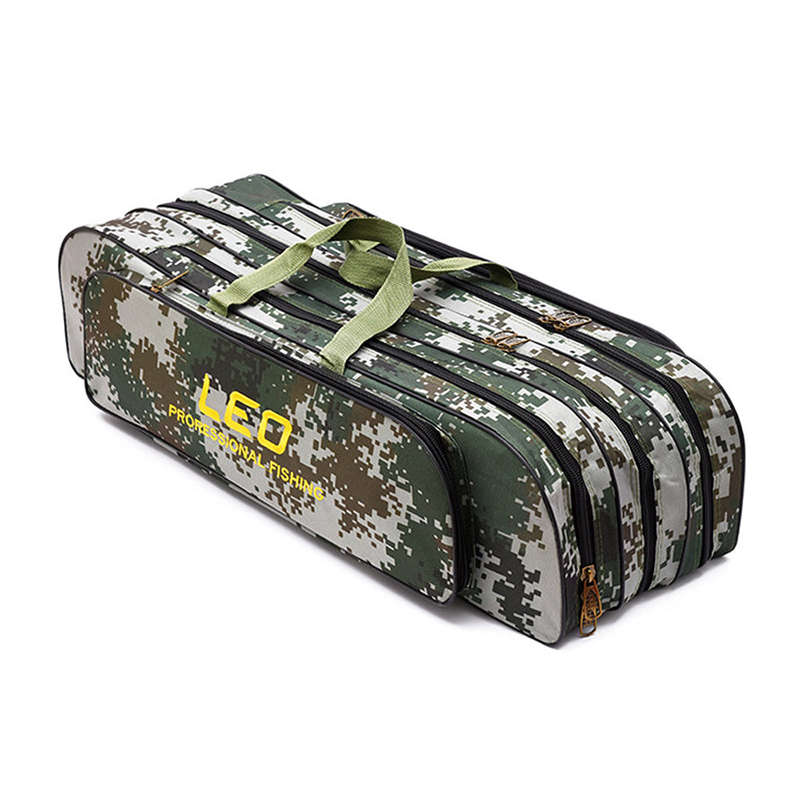 Two/Three Layer 80cm / 90cm Fishing Rod Reel Bag Fishing Pole Gear Tackle Tool Carry Case Car