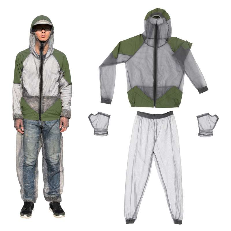 Outdoor Mosquito Repellent Suit Bug Jacket Mesh Hooded Suits Fishing Hunting Camping Jacket I