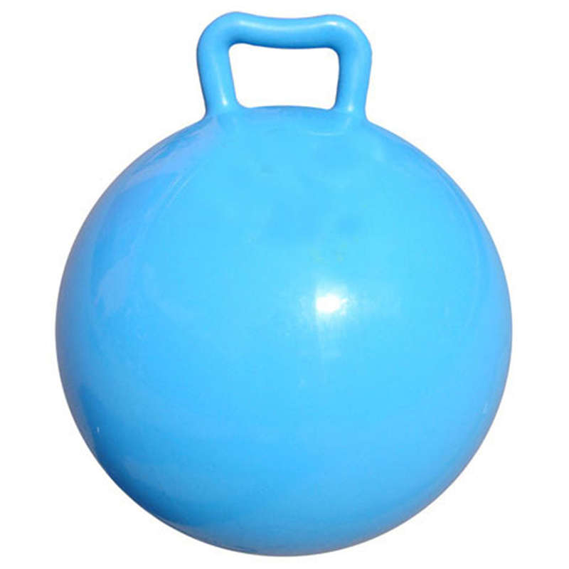 Pure Color Inflatable Bouncing Ball Kids Jumping Hop Ball with Handle for Adults Children Exe