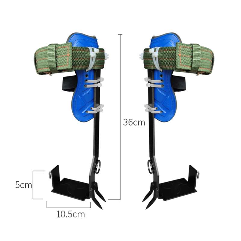 2 Gears Tree Climbing Spikes Set Adjustable Safety Belt Straps Rope Stainless Steel Tree Pole