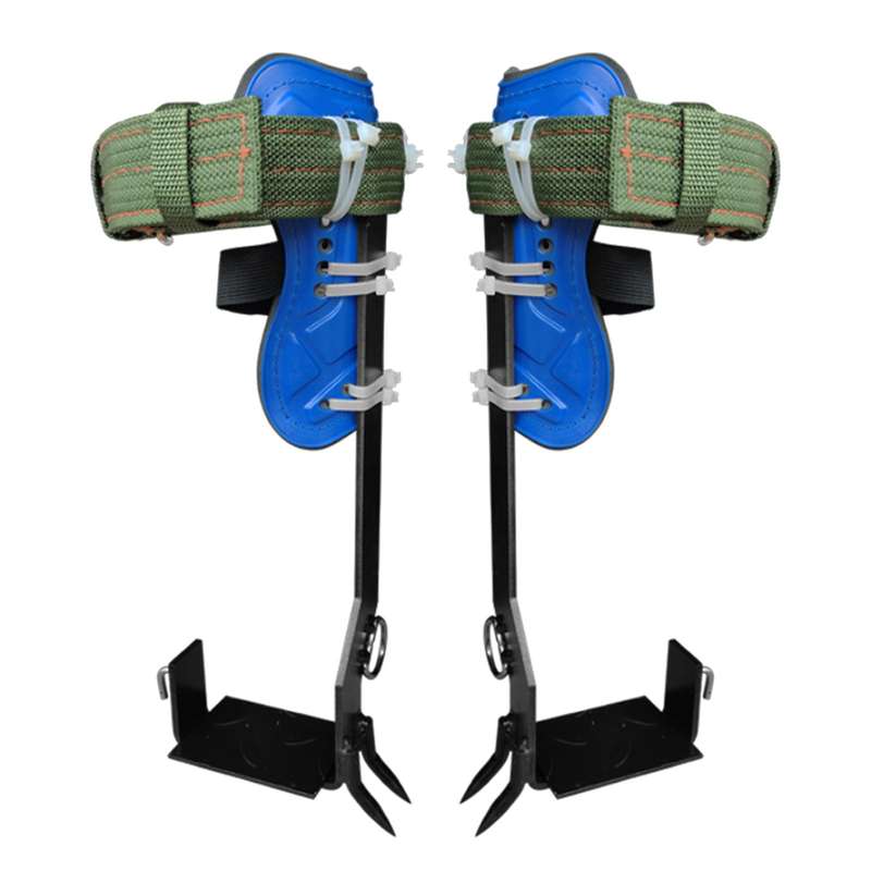 2 Gears Tree Climbing Spikes Set Adjustable Safety Belt Straps Rope Stainless Steel Tree Pole