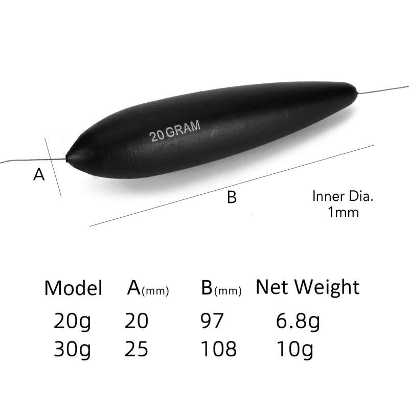 20g / 30g EVA Inline Float with Bell Fishing Buoyancy Floats Weight Bead Catfish Float Fishin