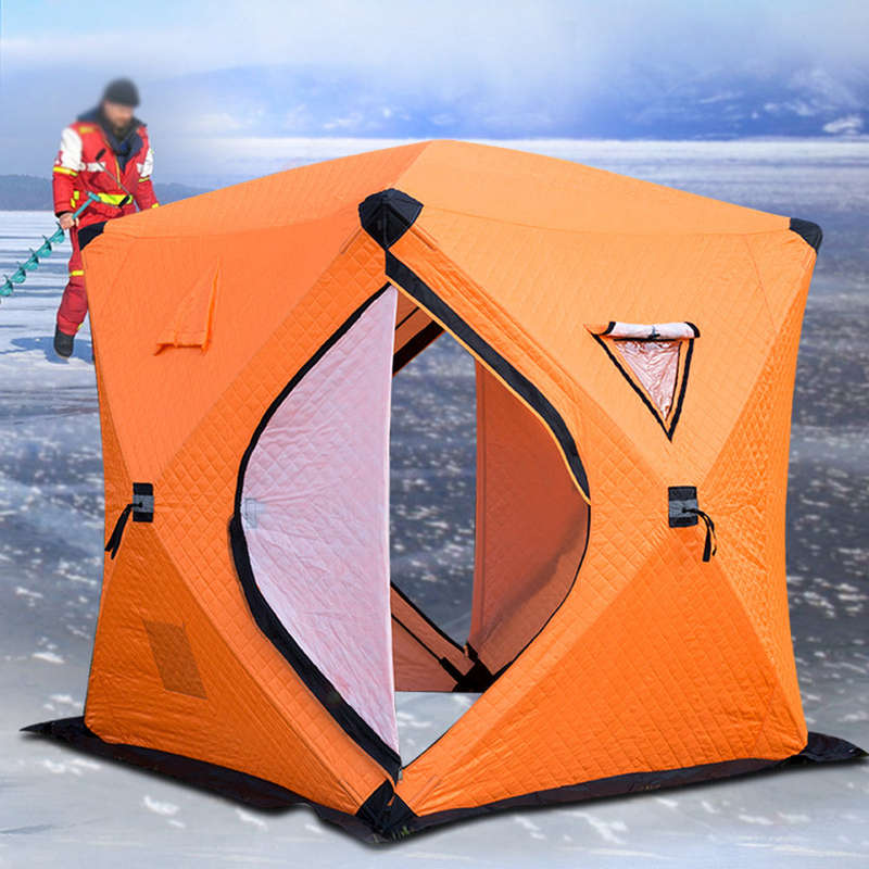Portable Ice Fishing Shelter Easy Set-up Winter Fishing Tent Ice Fishing Tent  Waterproof &