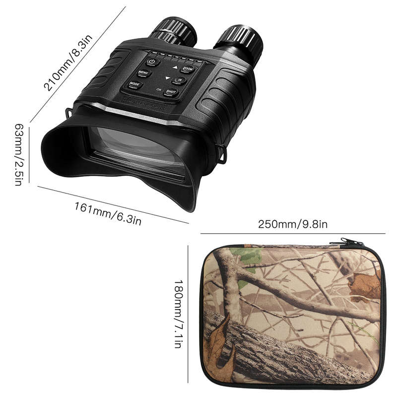 Night Vision Binoculars 4X Digital Zoom IR Night Vision Scope with 500m Full Dark Distance Ca